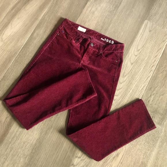 LIKE NEW Gap Real Straight Animal Print Corduroy Jean - Picture 2 of 11